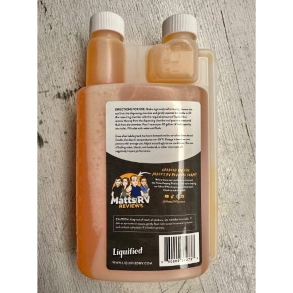 Liquified RV Toilet Treatment - Black Holding Tank Digester - Odor Eliminator - Picture 2 of 2